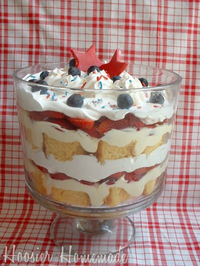 Memorial Day Dessert Recipe
 Potluck Food Trifle Dessert for Memorial Day