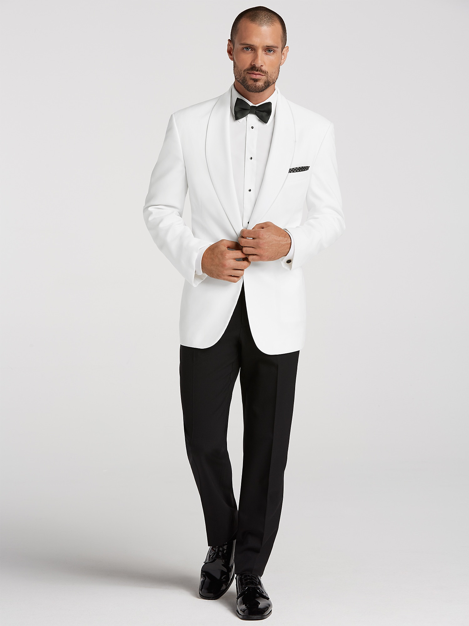 Mens White Dinner Jacket
 White Dinner Jacket Tux by Joseph & Feiss