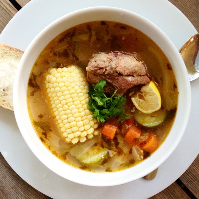 Mexican Beef Soup
 Caldo de Res Authentic Mexican Beef and Ve able Soup