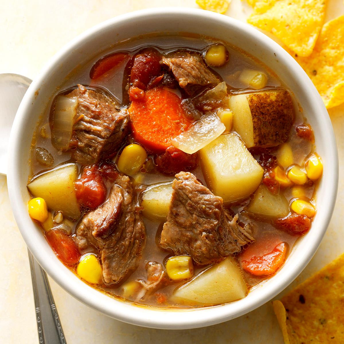 Mexican Beef Soup
 Slow Cooked Mexican Beef Soup Recipe