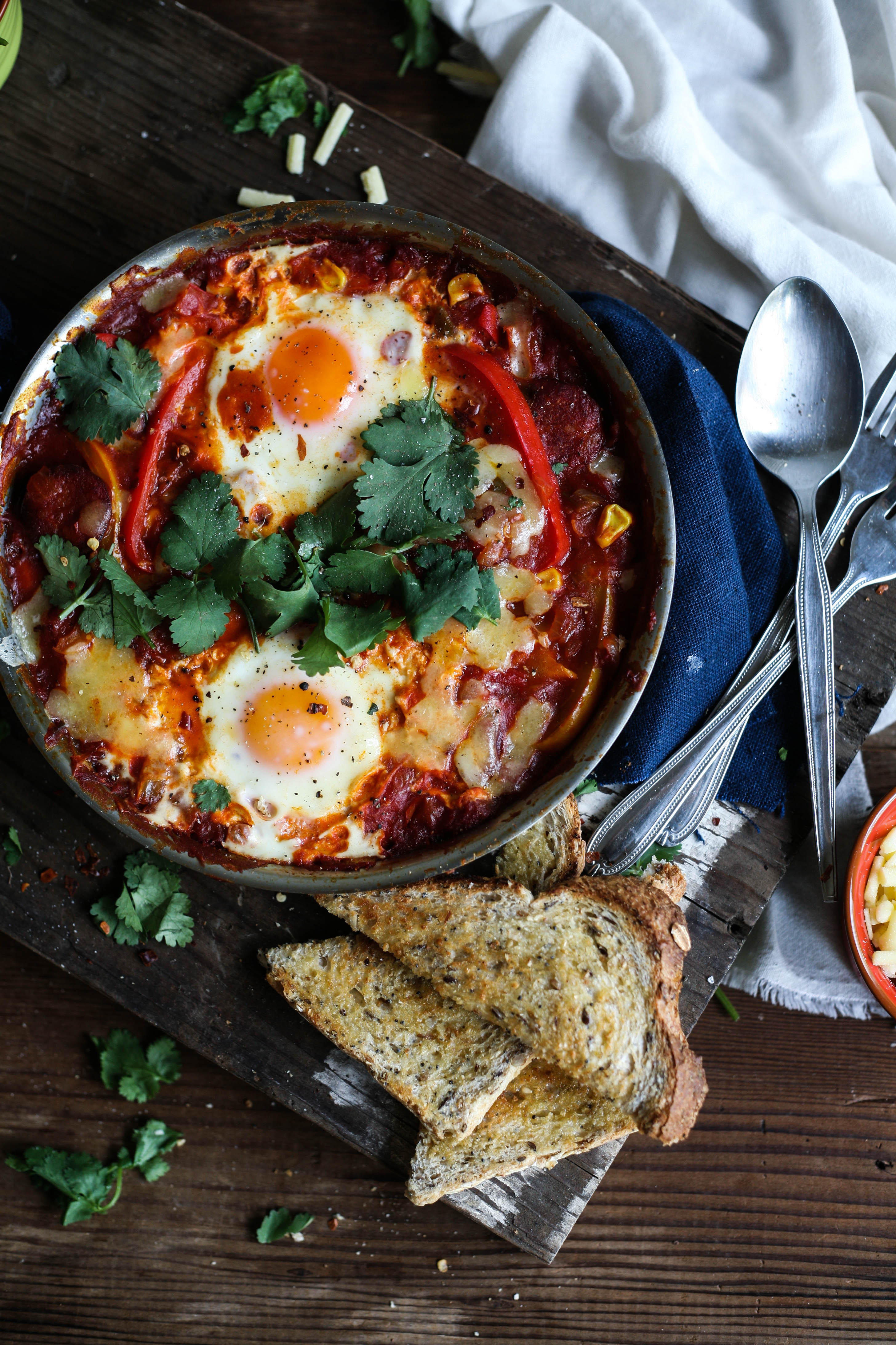 Mexican Breakfast Eggs
 Mexican Baked Eggs Recipe — Dishmaps