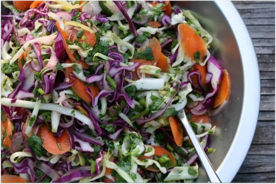 Mexican Cabbage Salad
 Mexican inspired Slaw or Cabbage Salad