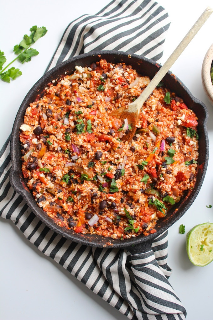 Mexican Cauliflower Rice
 Mexican Style Cauliflower Rice with Guacamole A Saucy