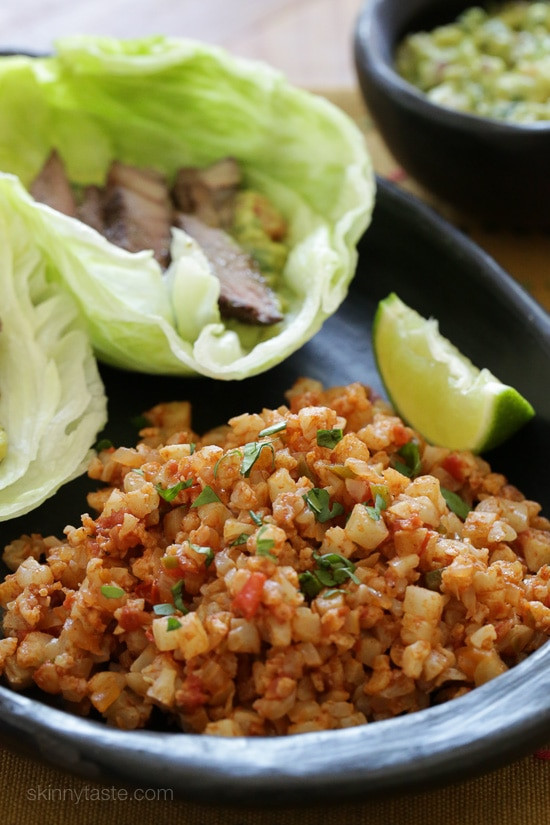 Mexican Cauliflower Rice
 Mexican Cauliflower “Rice”