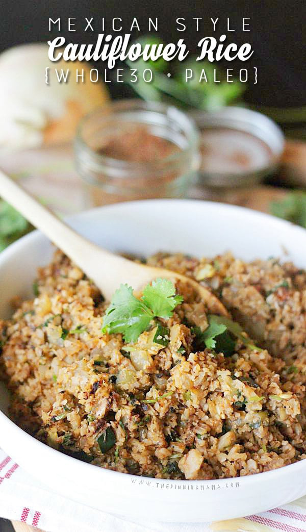 Mexican Cauliflower Rice
 Mexican Cauliflower Rice Recipe Paleo Whole30 pliant