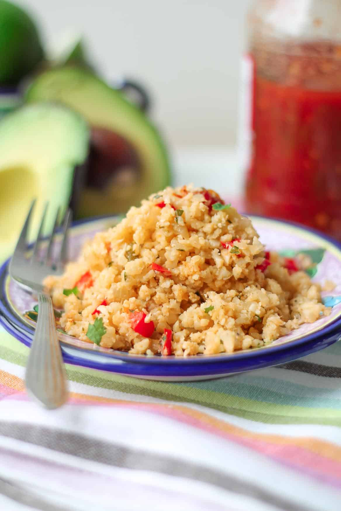 Mexican Cauliflower Rice
 Mexican Cauliflower "Rice" Vegan Gluten Free Paleo