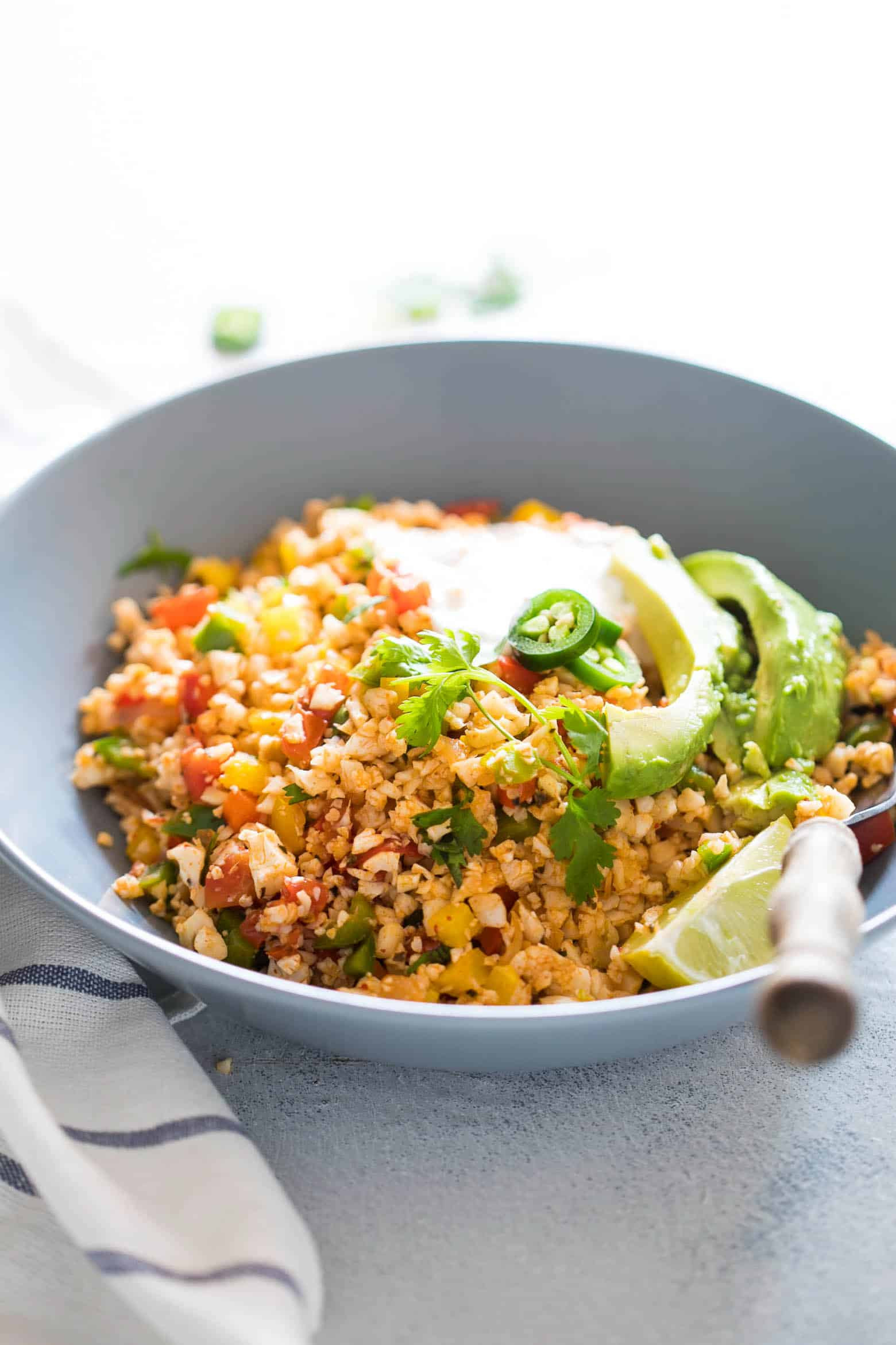 Mexican Cauliflower Rice
 Low Carb Mexican Cauliflower Rice Paleo Vegan Keto