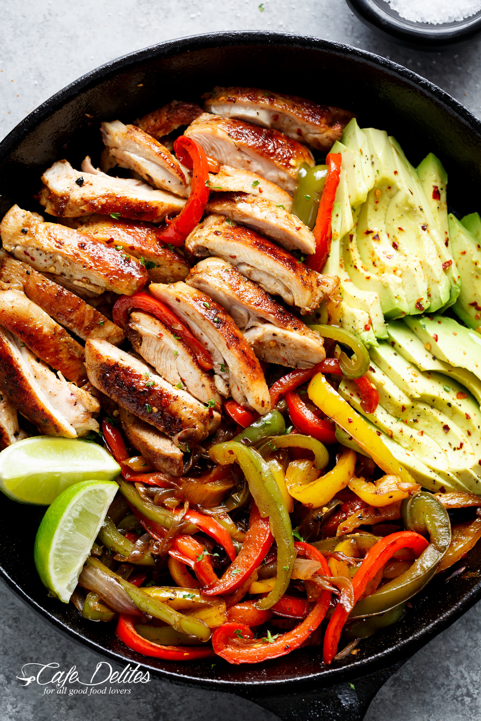 Mexican Chicken Fajita Recipes
 Best Chicken Fajitas Cafe Delites TheDirtyGyro