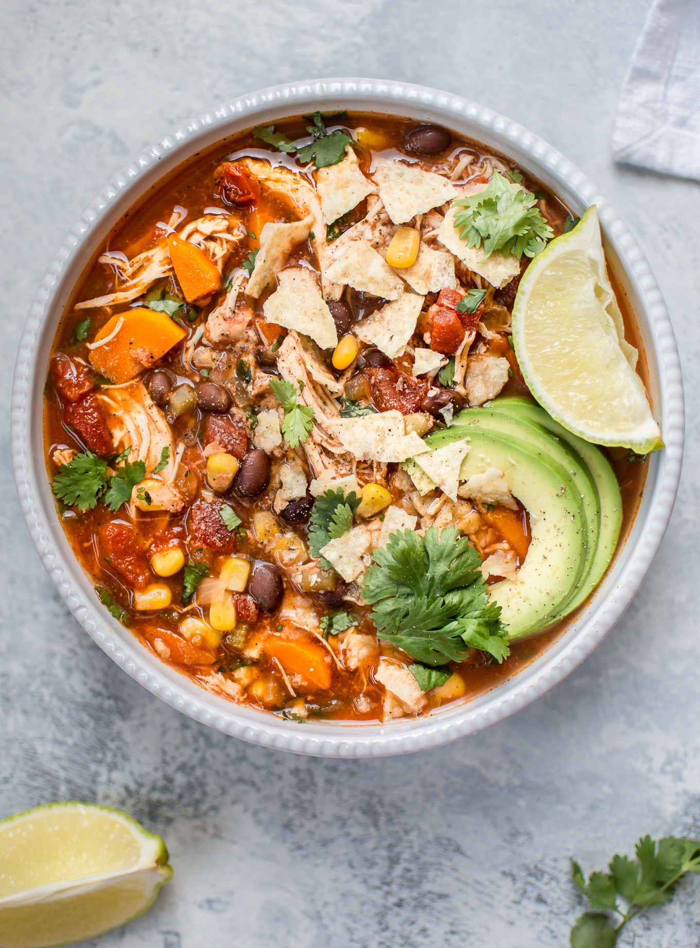 Mexican Chicken Soup
 Crockpot Mexican Chicken Soup • Salt & Lavender