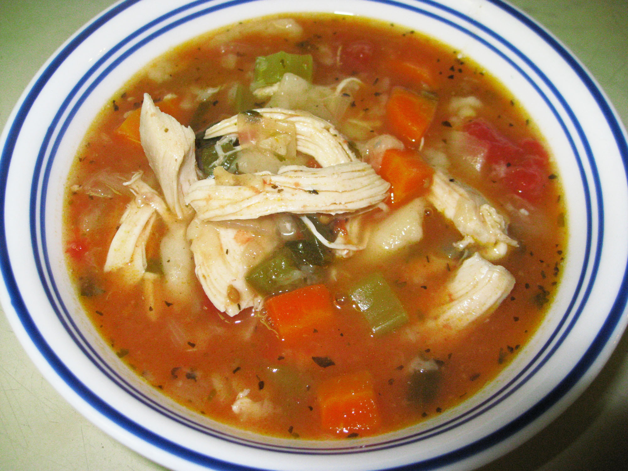 Суп куриный с вермишелью калории