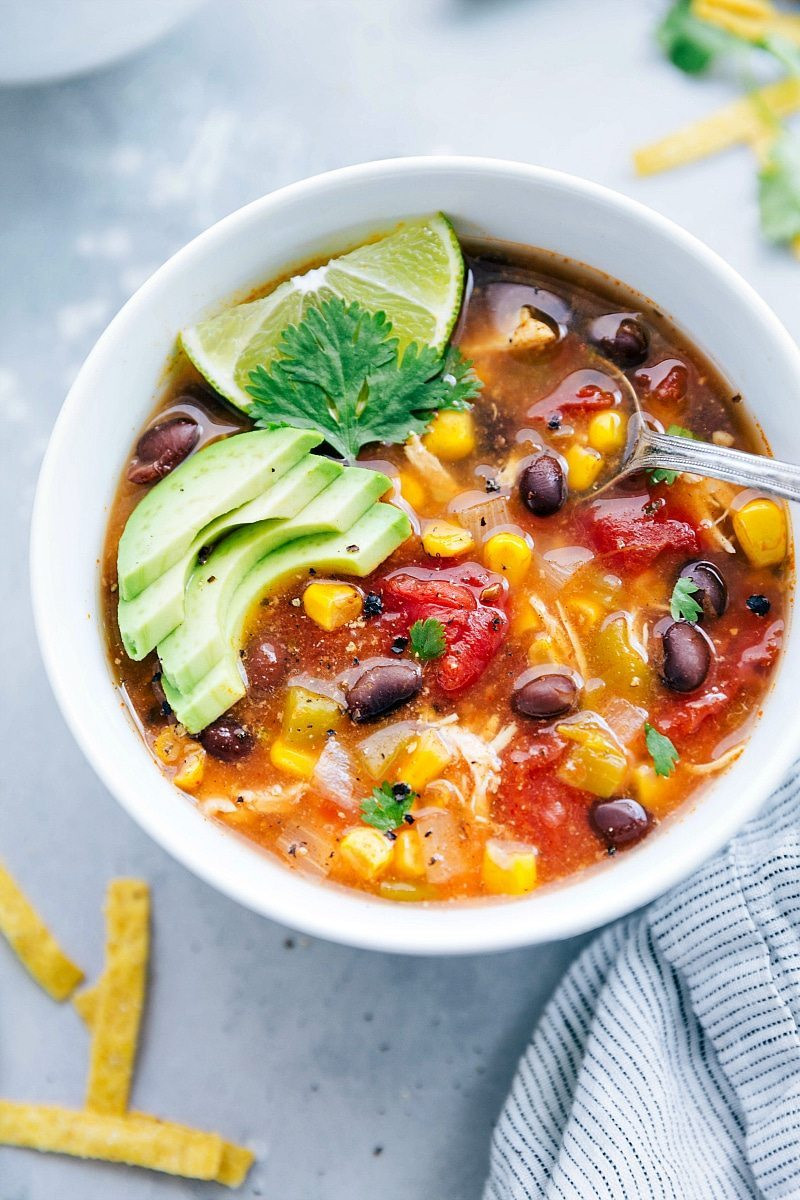 Mexican Chicken Tortilla Soup
 Instant Pot or Crockpot Mexican Tortilla Soup