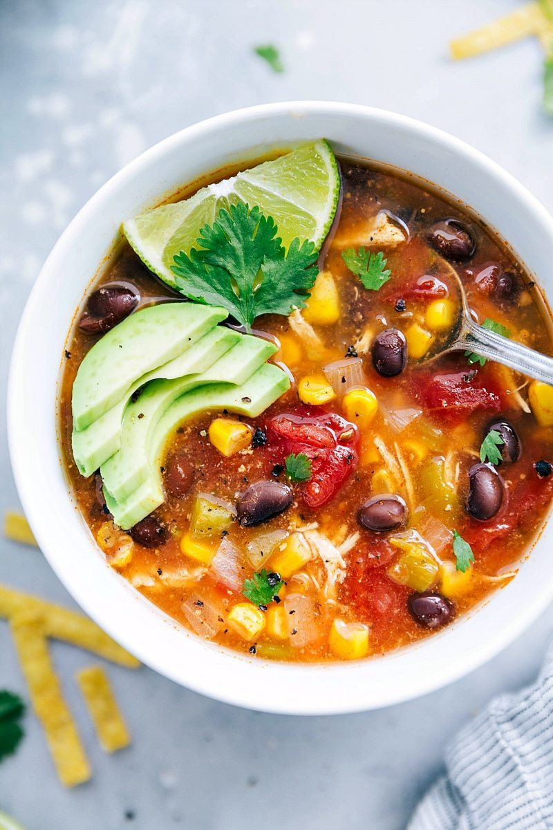 Mexican Chicken Tortilla Soup
 Instant Pot or Crockpot Mexican Tortilla Soup