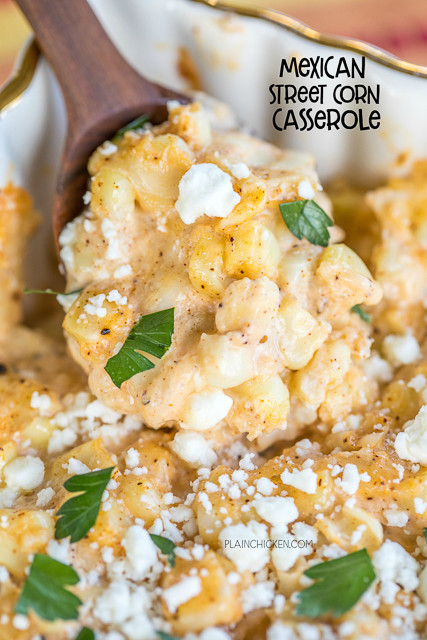 Mexican Corn Casserole
 Mexican Street Corn Casserole