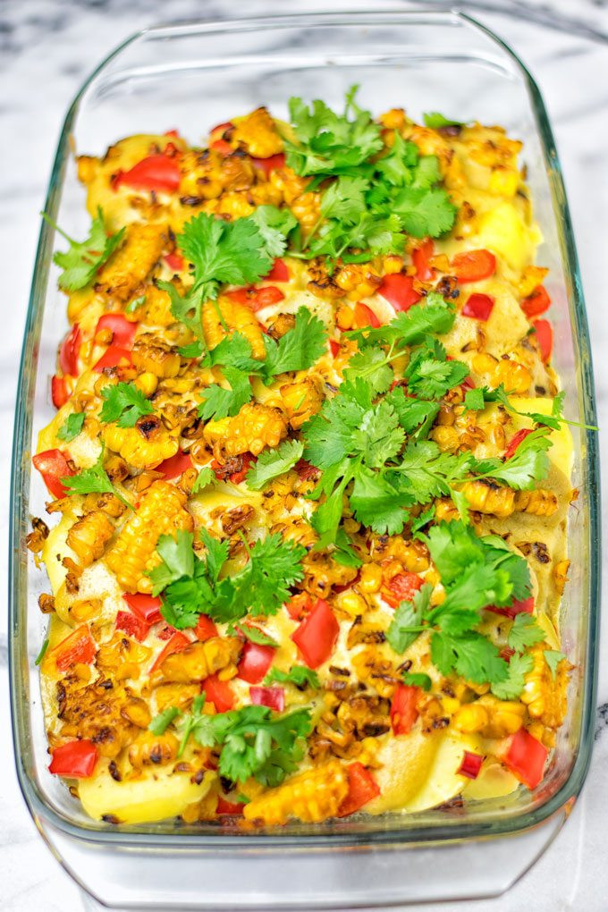 Mexican Corn Casserole
 Mexican Street Corn Potato Casserole Contentedness Cooking