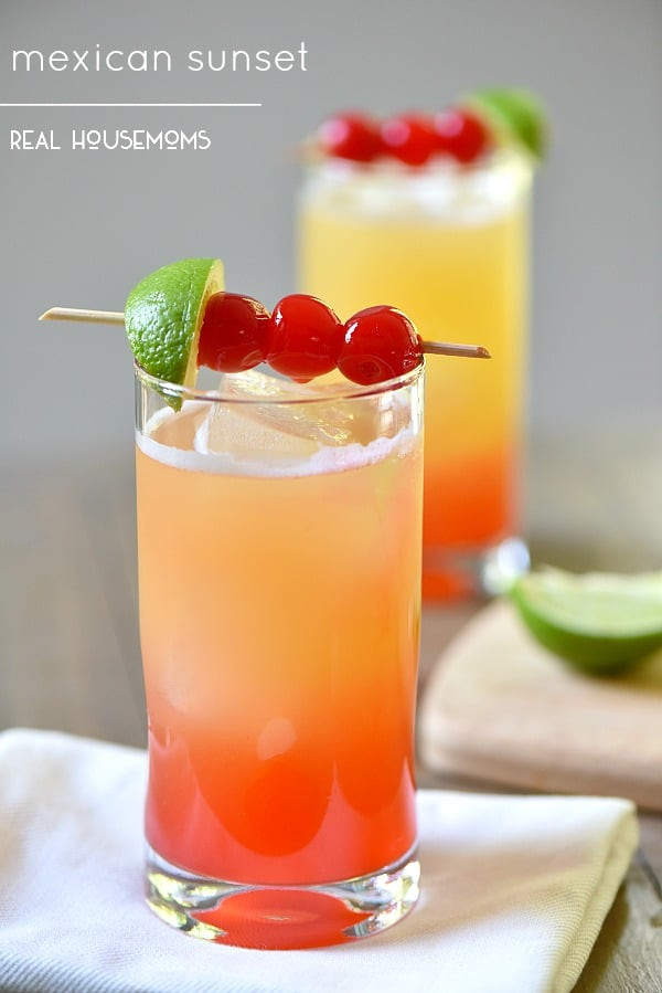 Mexican Drinks Non Alcoholic
 Mexican Sunset ⋆ Real Housemoms