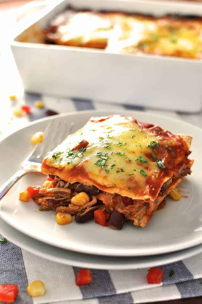 Mexican Lasagna With Tortillas
 Mexican Lasagna Enchilada Stack