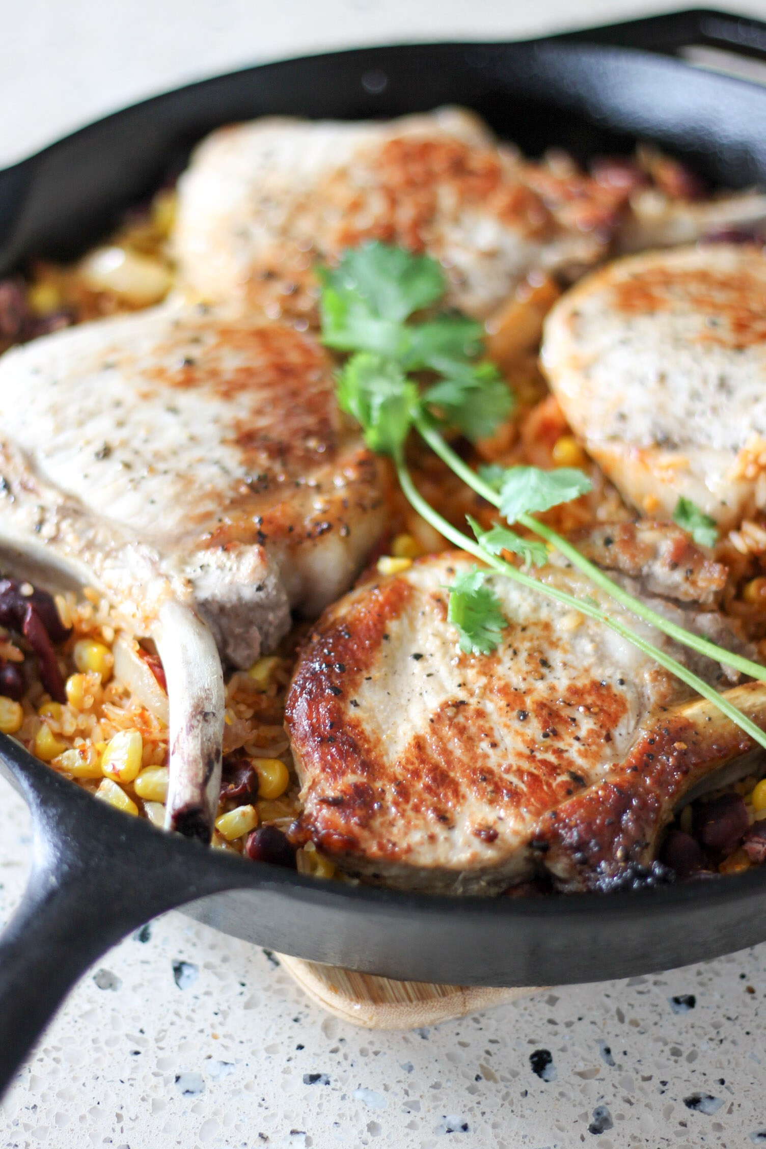 Mexican Pork Chops
 mexican pork chops rice