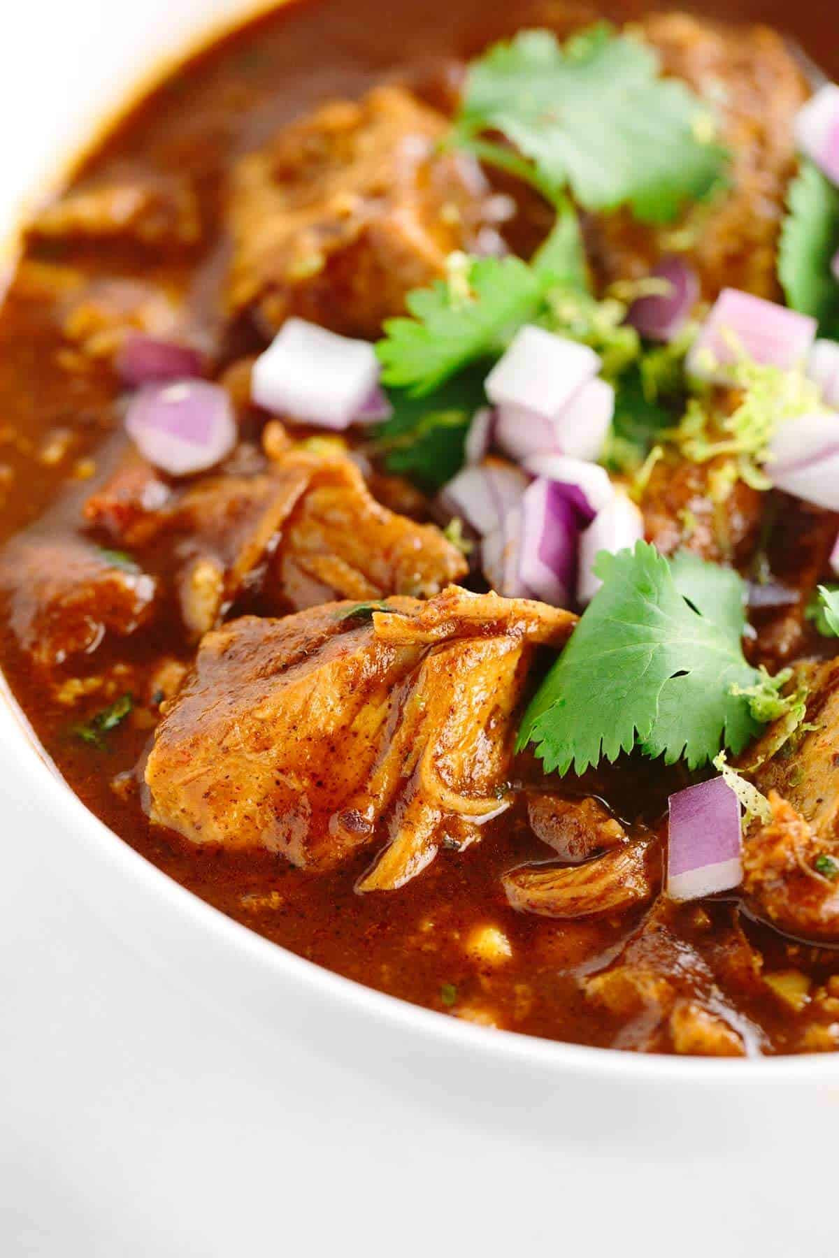 Mexican Pork Recipes
 Slow Cooker New Mexican Red Pork Chili Recipe