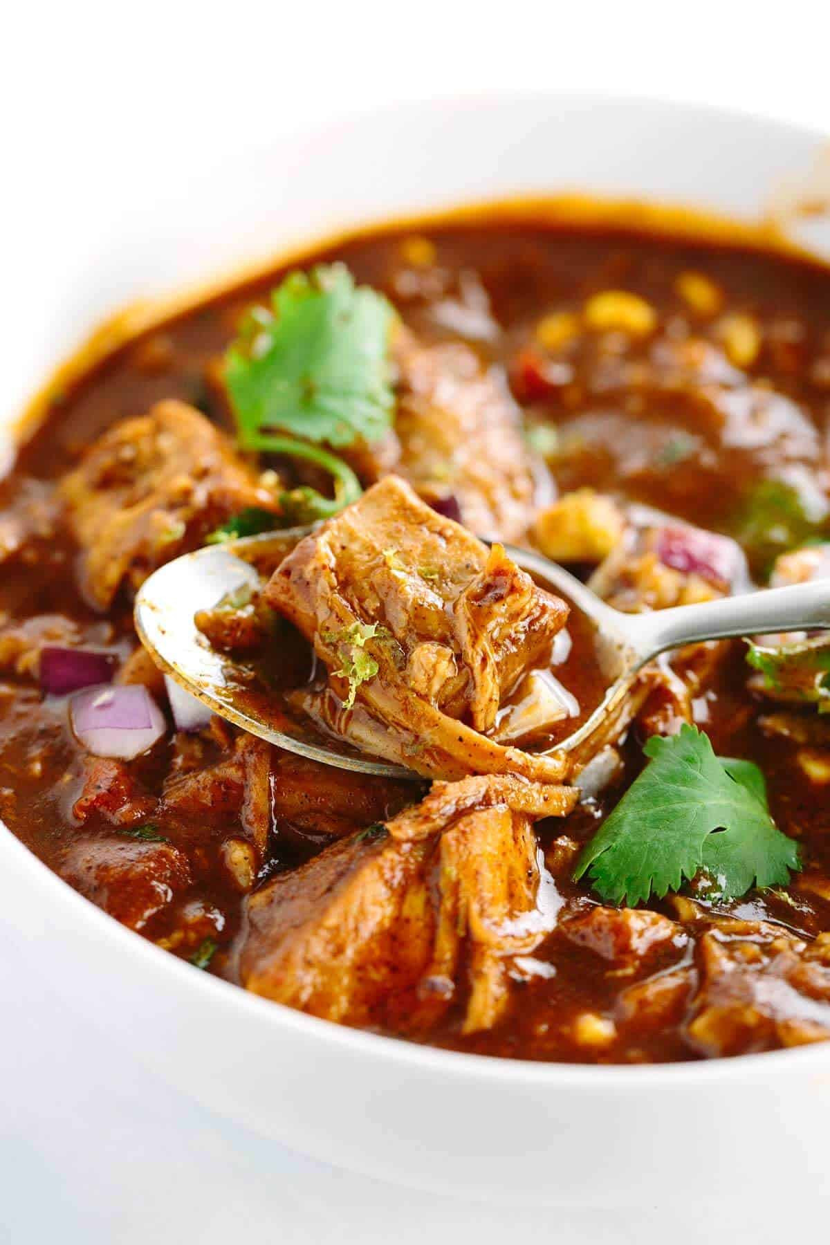 Mexican Pork Recipes
 Slow Cooker New Mexican Red Pork Chili Recipe