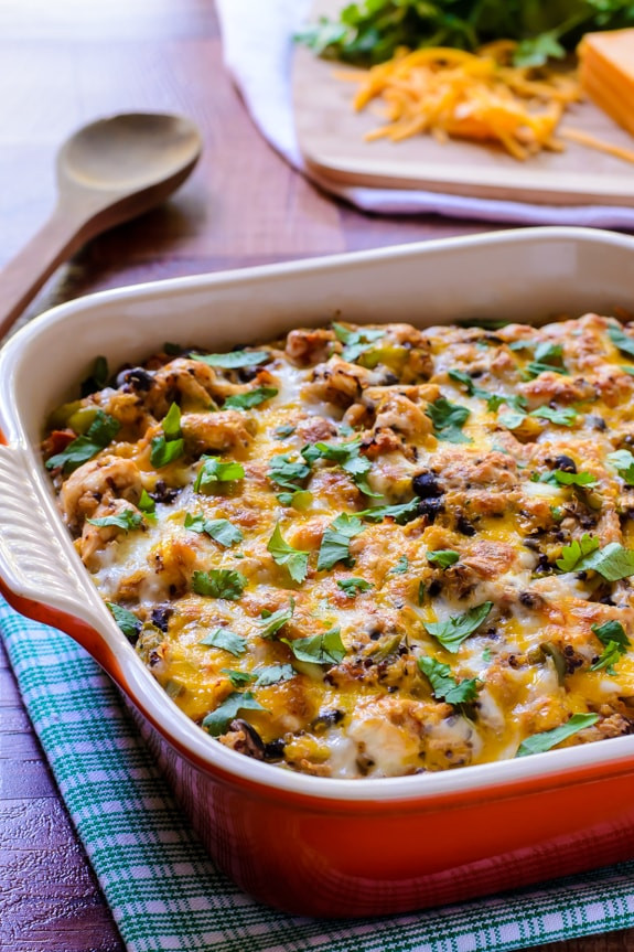 Mexican Quinoa Casserole
 Mexican Chicken Quinoa Casserole