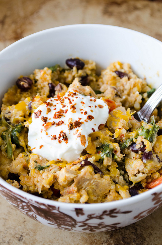 Mexican Quinoa Casserole
 Mexican Chicken Quinoa Casserole