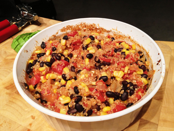 Mexican Quinoa Casserole
 Vegan Oven Baked Mexican Quinoa Casserole — Vegangela