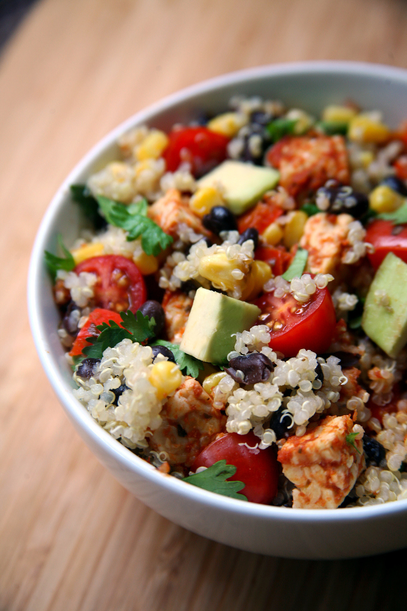 Mexican Quinoa Salad
 Mexican Tempeh Quinoa Salad