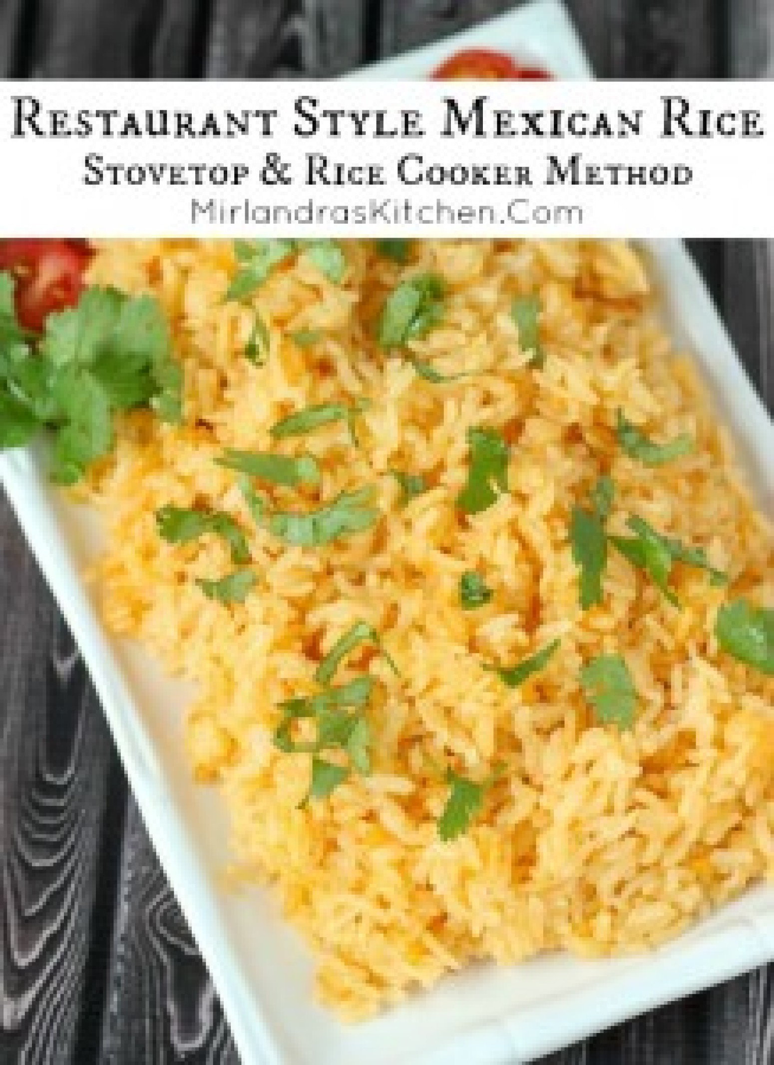 Mexican Restaurant Rice Recipe
 Restaurant Style Mexican Rice In A Rice Cooker Recipe