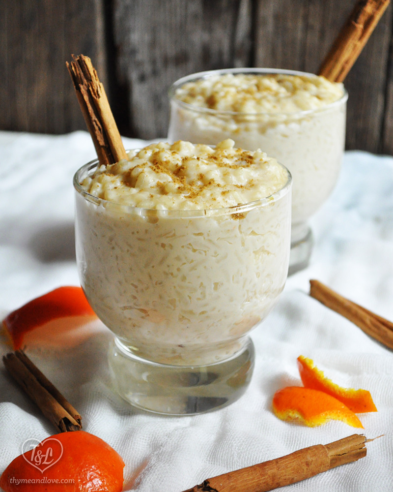 Mexican Rice Pudding
 Arroz con Leche Mexican Rice Pudding Thyme & Love