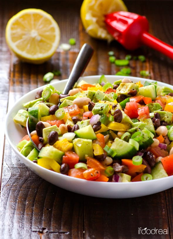 Mexican Salad Recipes
 Mexican Bean Salad Recipe iFOODreal Healthy Family Recipes