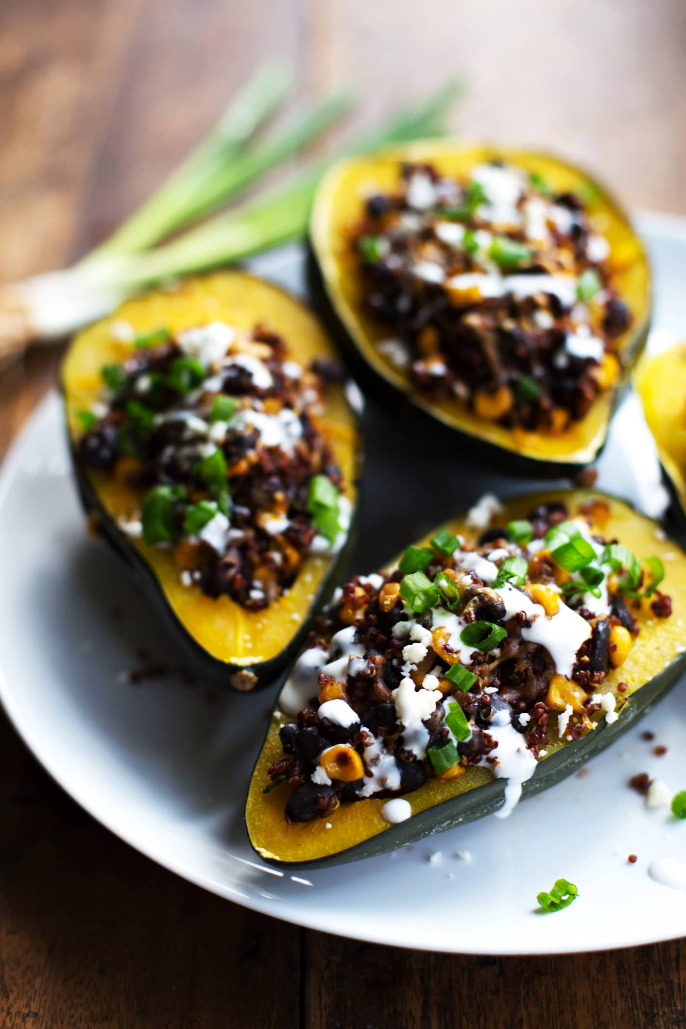 Mexican Squash Recipes
 Mexican Roasted Corn and Quinoa Stuffed Squash Recipe