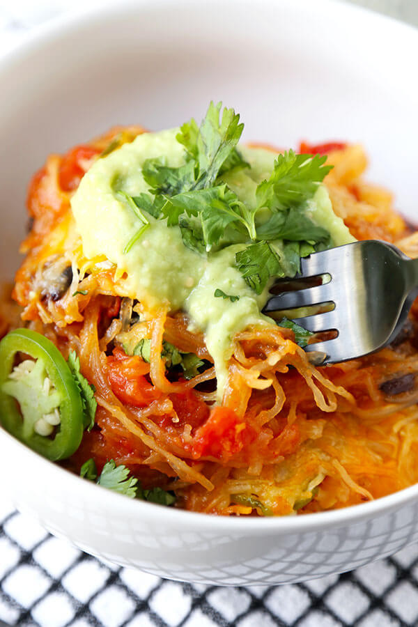 Mexican Squash Recipes
 Mexican Spaghetti Squash Casserole With Avocado Salsa