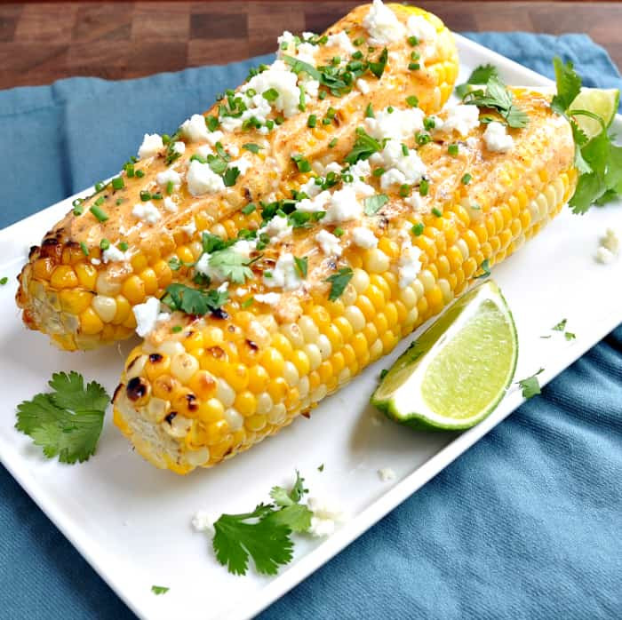 Mexican Street Corn On The Cob
 Mexican Corn on the Cob Pinch and Swirl