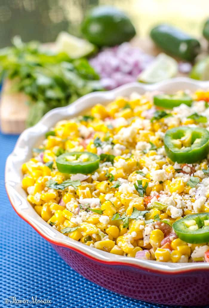 Mexican Street Corn Salad
 Mexican Street Corn Salad Elote Deconstructed Flavor