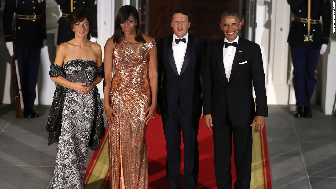 Michelle Obama State Dinner 2016 Dress
 White House state dinner Batali s pasta 2016 politics to