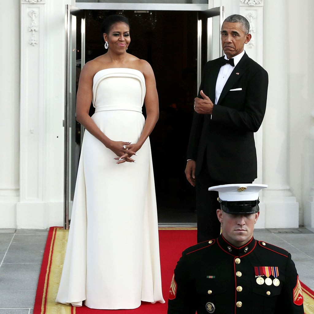 Michelle Obama State Dinner 2016 Dress
 Michelle Obama s White Gown at State Dinner August 2016