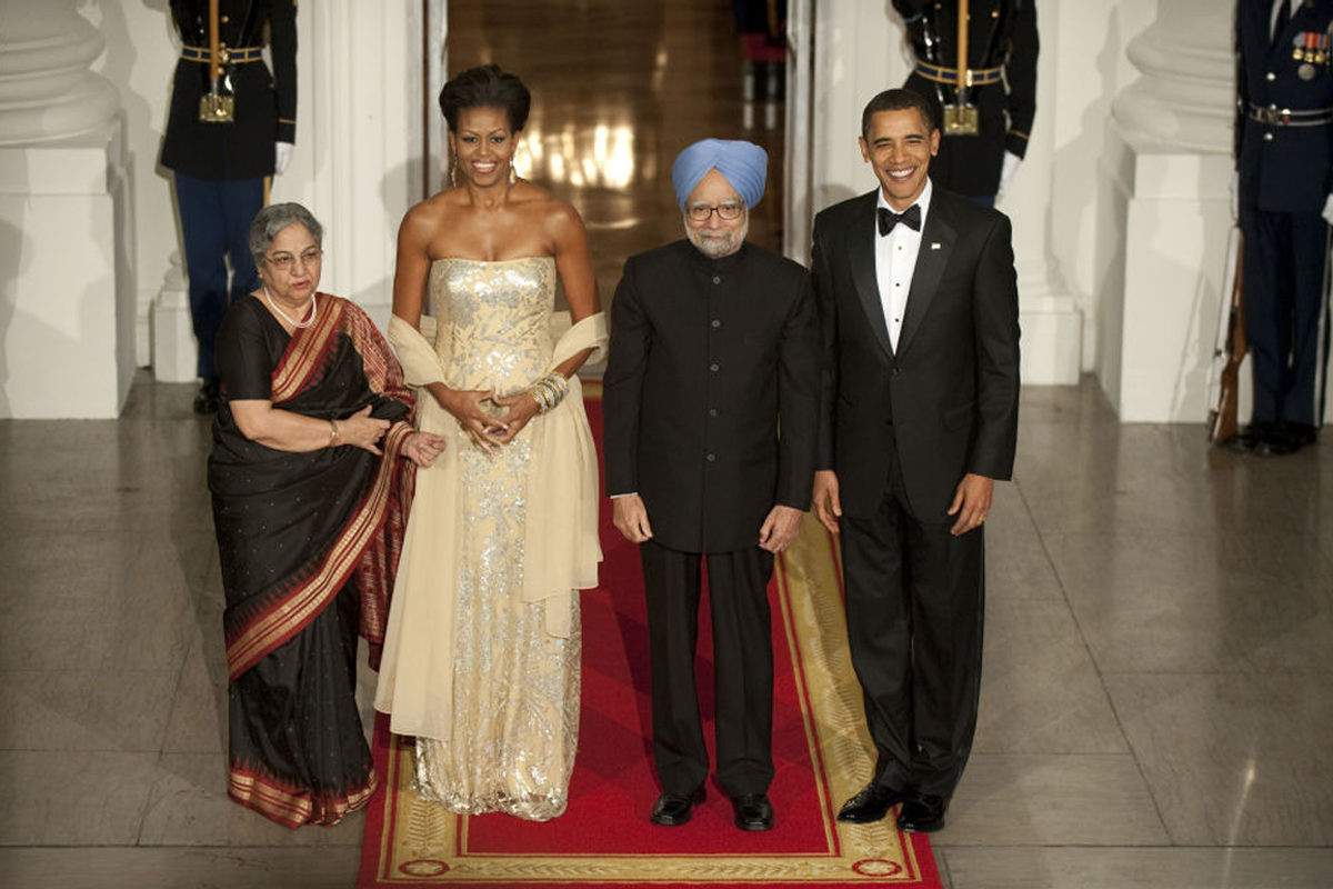 Michelle Obama State Dinner 2016 Dress
 All 13 Michelle Obama s Gorgeous State Dinner Dresses