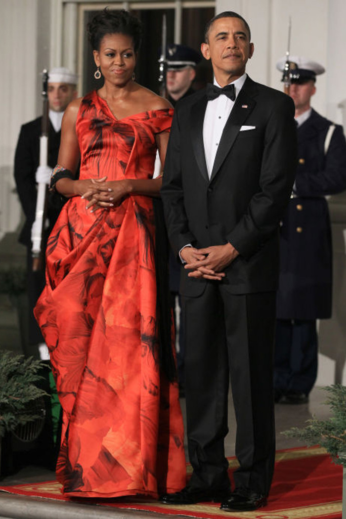 Michelle Obama State Dinner 2016 Dress
 All 13 Michelle Obama s Gorgeous State Dinner Dresses