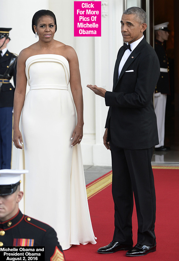 Michelle Obama State Dinner 2016 Dress
 [PICS] Michelle Obama’s State Dinner Dress See Her