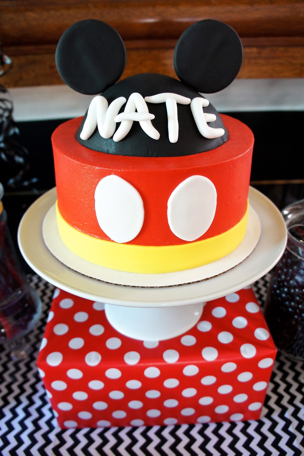 Mickey Mouse Dessert
 Half Baked Co MICKEY MOUSE DESSERT TABLE