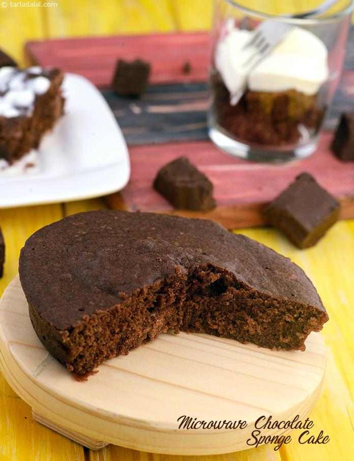 Microwave Cake Recipes
 Microwave Chocolate Sponge Cake recipe