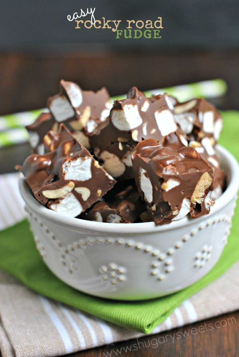 Microwave Desserts With Few Ingredients
 Easy Rocky Road Fudge 5 ingre nts made in the