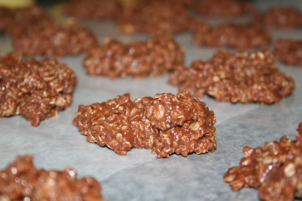 Microwave No Bake Cookies
 Frogs