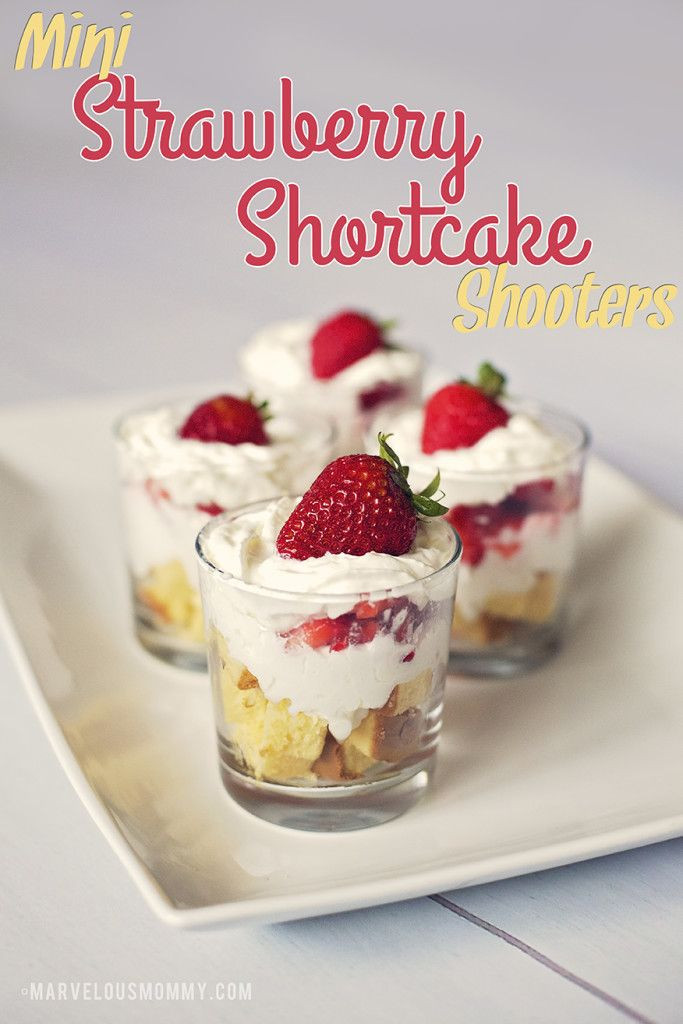 Mini Dessert Cup Recipes
 Mini Strawberry Shortcake Shooters SLSweetTreats