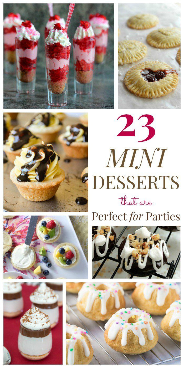 Mini Desserts For Parties
 25 best ideas about Mini Desserts on Pinterest