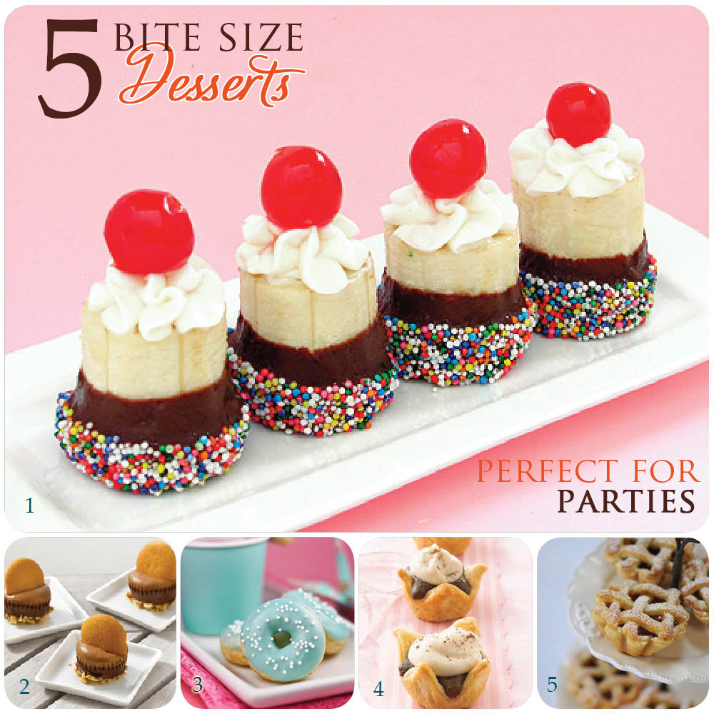 Mini Desserts For Parties
 5 Bite Size Party Dessert Recipes