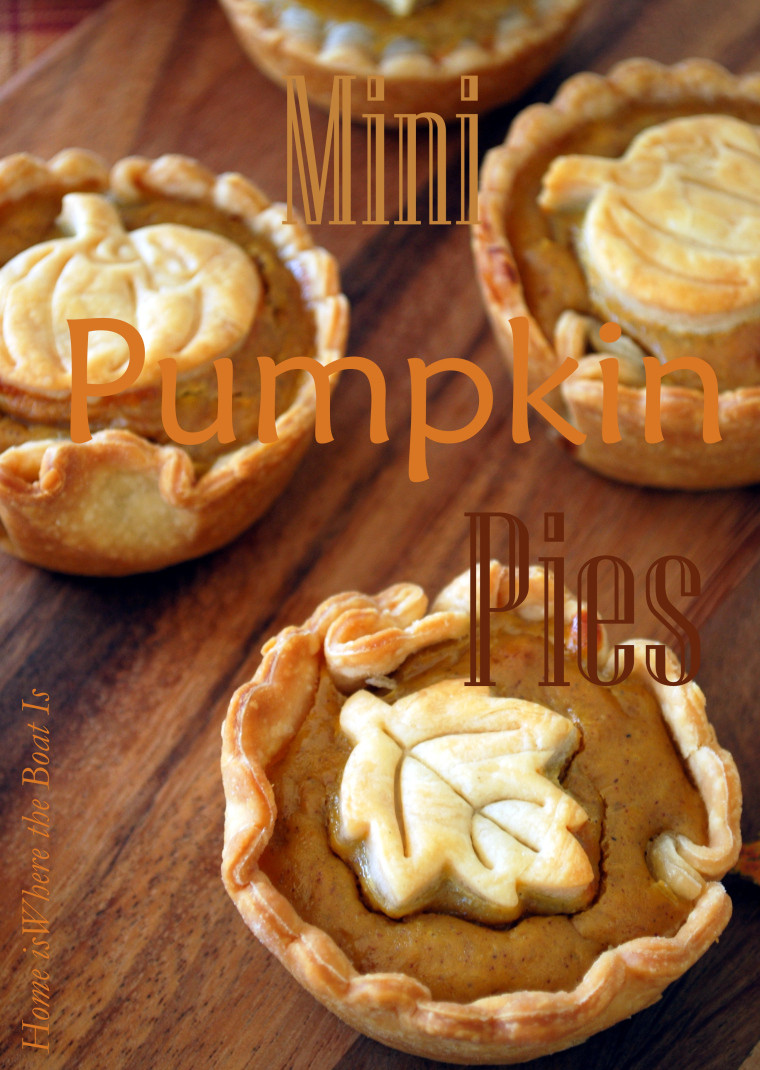 Mini Pumpkin Pie
 Keep Calm and Gobble Thanksgiving Recipe Round Up