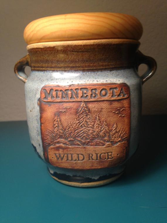 Minnesota Wild Rice
 Minnesota Wild Rice pottery jar with lid