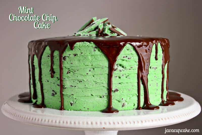 Mint Chocolate Chip Cake
 Mint Chocolate Chip Cake JavaCupcake