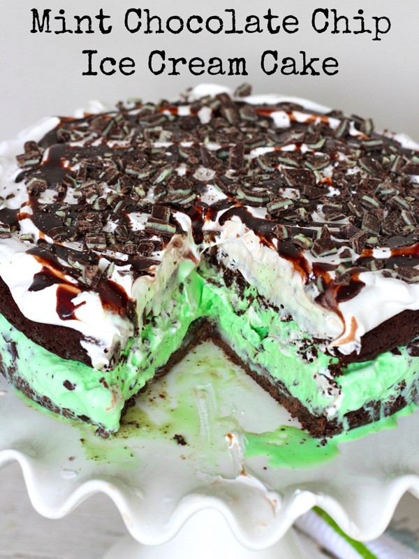 Mint Chocolate Chip Ice Cream Cake
 Mint Chocolate Chip Ice Cream Cake